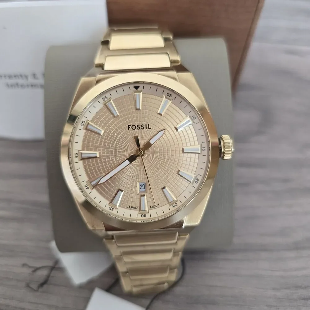 Fossil Everett Men's Gold-Tone Quartz Watch FS5965